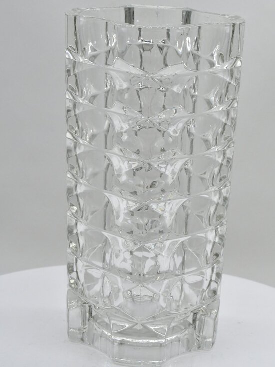 Glass Vase, Windsor, French Design, 1970s, Production  Vintage Luminarc \